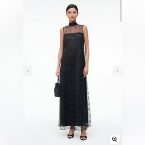 STAUD ALBEE DRESS in stardust onyx